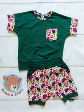 Load image into Gallery viewer, Roses Grow Along Shorts And Tee Set- 3-6 Year