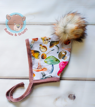 Load image into Gallery viewer, Mushrooms Pompom Pixie Hat 12m-2T