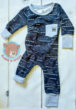 Load image into Gallery viewer, Heavy Machinery Grow Romper/12m-3T