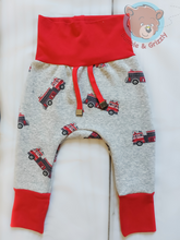 Load image into Gallery viewer, Ultra Soft Fire Truck Pants/ 3-12 months
