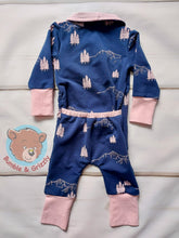 Load image into Gallery viewer, Mountains and Trees Envelope Romper- 3-12 months