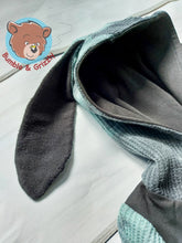 Load image into Gallery viewer, Mint Tie Dye Bunny Envelope Romper- 3-12m