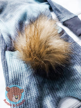 Load image into Gallery viewer, Mint Tie Dye Bunny Envelope Romper- 3-12m