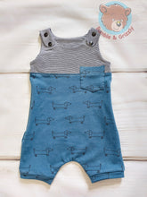 Load image into Gallery viewer, Weiner Dogs Shortalls- 3-12m