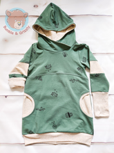 Load image into Gallery viewer, Houseplants Hooded Big Pocket Tunic- 6-9Y