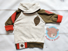 Load image into Gallery viewer, Neutral Leaf Patch Pullover- 3T-6Y
