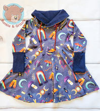 Load image into Gallery viewer, Magical Goodies Cowl Dress- 12m-3t
