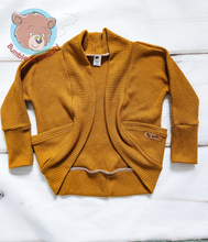 Load image into Gallery viewer, Camel Waffle Knit Cocoon Cardi- 12m-3T