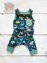 Load image into Gallery viewer, Dino Party Patch Pocket Romperall- 12m-3T