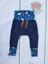 Load image into Gallery viewer, Woodland Grow With Me Pants- No Pocket/3-12m
