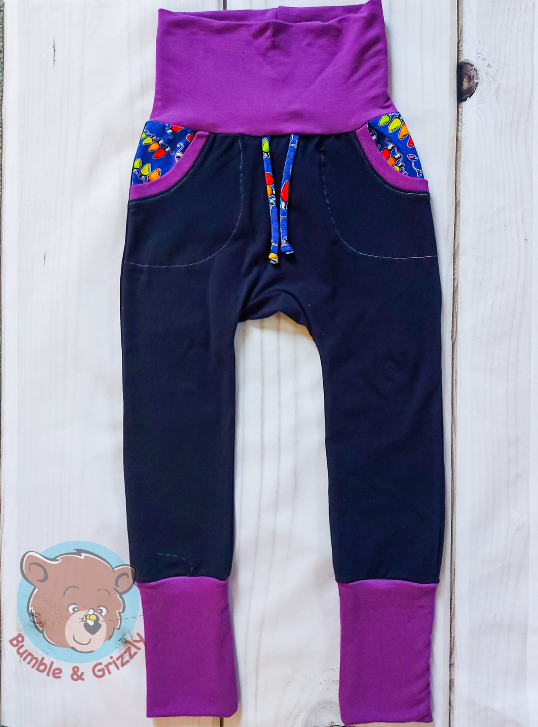 Christmas Light Grow With Me Pants/ 3-6Y