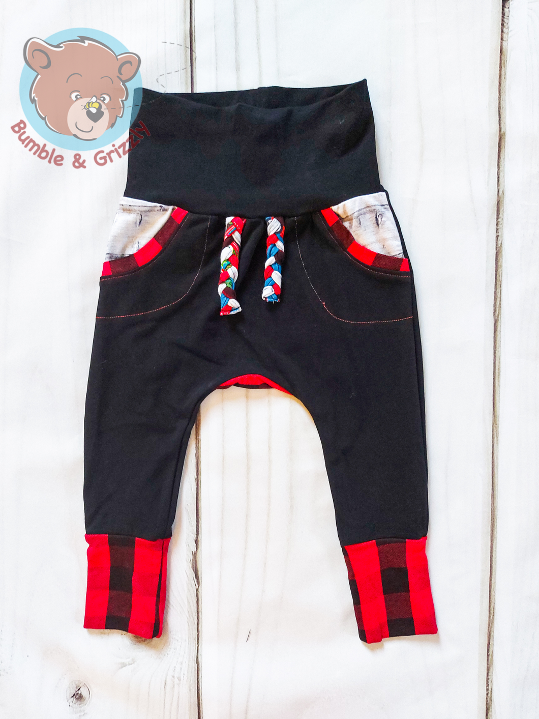 Christmas Trucks Grow With Me Pants/ 3-12m