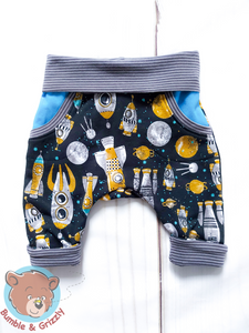 Blast Off Grow With Me Pants/3-12months