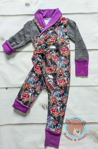 Floral Wars Romper/3-6Y