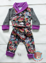 Load image into Gallery viewer, Floral Wars Romper/3-6Y
