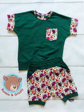 Load image into Gallery viewer, Roses Grow Along Shorts And Tee Set- 3-6 Year
