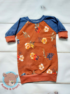 Earthy Floral Tunic- 3T-6