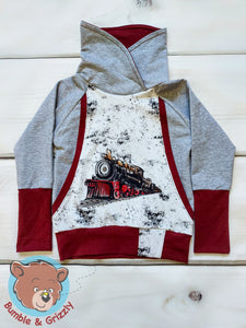 Big Pocket Train Pullover- 3T-6y