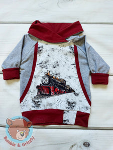 Big Pocket Train Pullover- 3T-6y