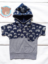 Load image into Gallery viewer, Metallic Tractors Hooded Tee- 12m-3T
