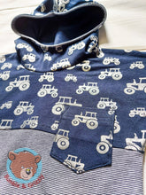 Load image into Gallery viewer, Metallic Tractors Hooded Tee- 12m-3T
