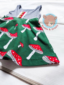 Toadstool Dress- 3-12m