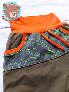 Dino Pocket Shorts- 3T-6