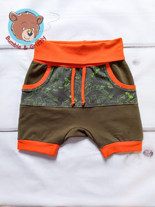 Dino Pocket Shorts- 3T-6