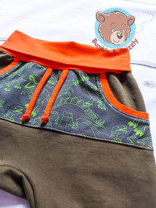 Dino Pocket Shorts- 3T-6