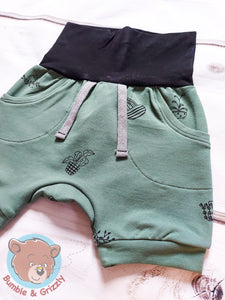 Plant Lover Shorts- 12m-3T