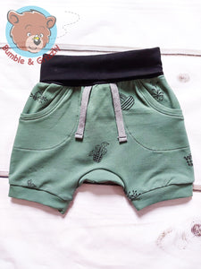 Plant Lover Shorts- 12m-3T