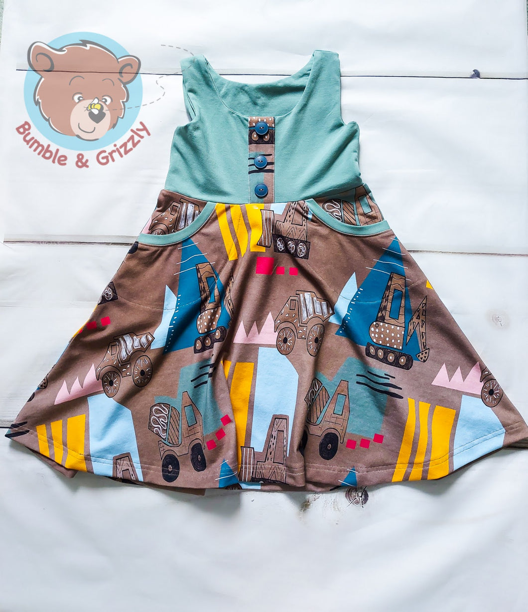 Heavy Construction Dress- 3T-6