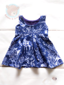 Woodland Floral Dress- 3-12m