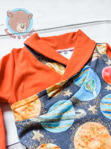 Space Adventure Envelope Romper- 12m-3T