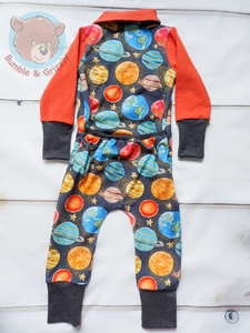 Space Adventure Envelope Romper- 12m-3T