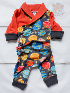 Space Adventure Envelope Romper- 12m-3T