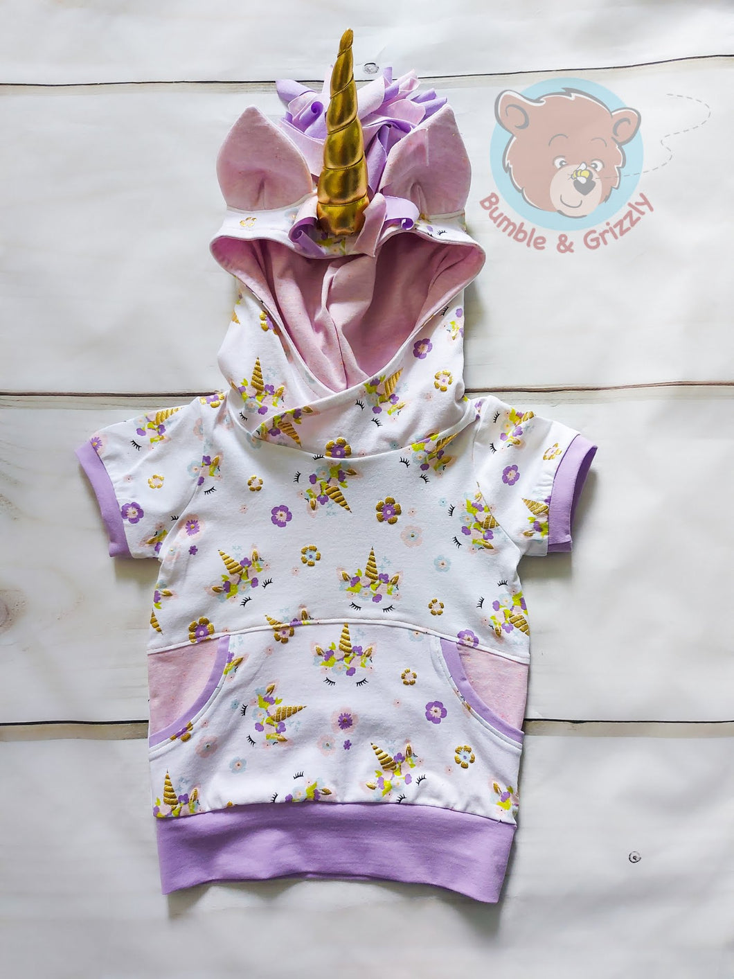 Golden Unicorns Tee- 12m-3T