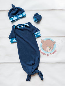 Baby Gown Set- 3 months