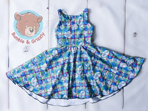 Camping Enthusiast Twirly Dress- 3T-6