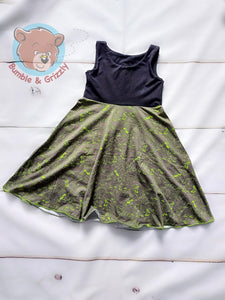 Dino Dress Set- 6-9Y