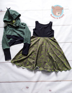 Dino Dress Set- 6-9Y