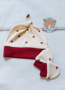 Hearts Baby Gown- 3 Months