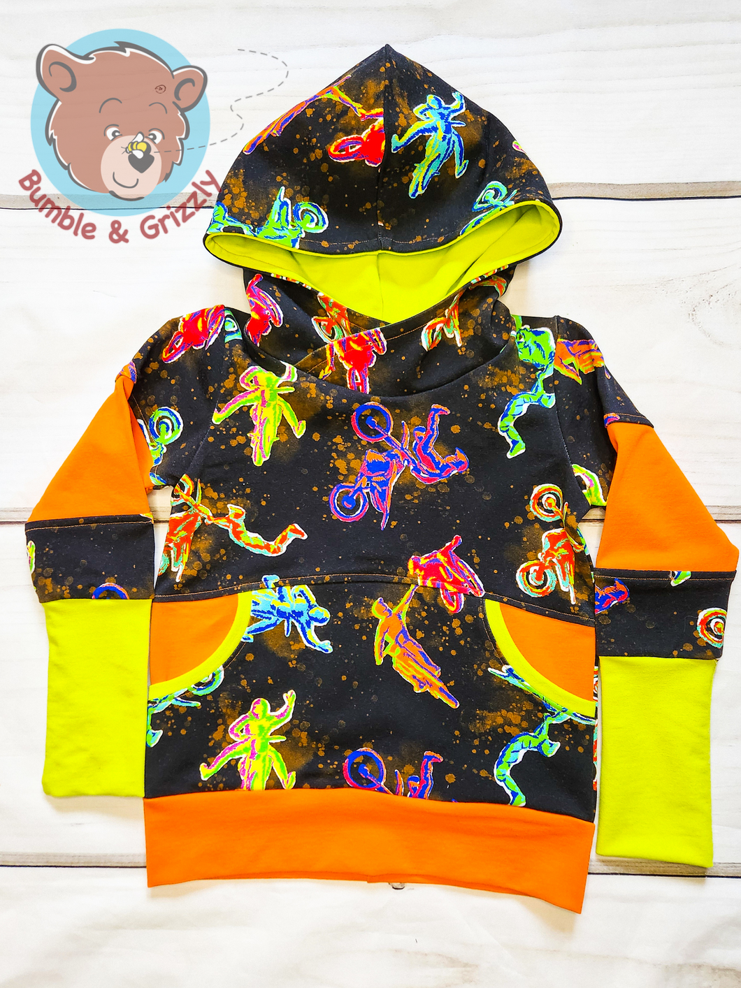 Neon Dirtbike Hoodie-3T-6