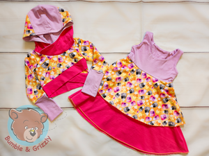 Candy Corn Corn Dress set- 12m-3T