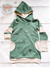 Load image into Gallery viewer, Houseplants Hooded Big Pocket Tunic- 6-9Y
