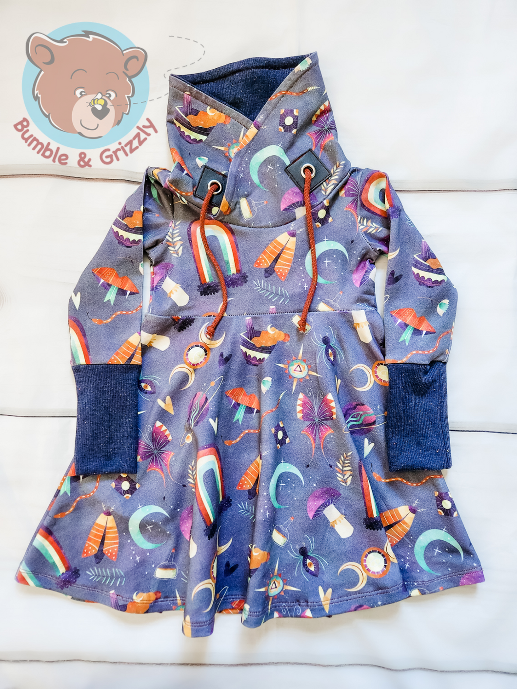 Magical Goodies Cowl Dress- 12m-3t