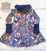 Load image into Gallery viewer, Magical Goodies Cowl Dress- 12m-3t
