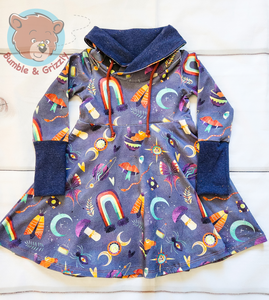 Magical Goodies Cowl Dress- 12m-3t