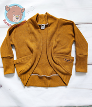 Load image into Gallery viewer, Camel Waffle Knit Cocoon Cardi- 12m-3T
