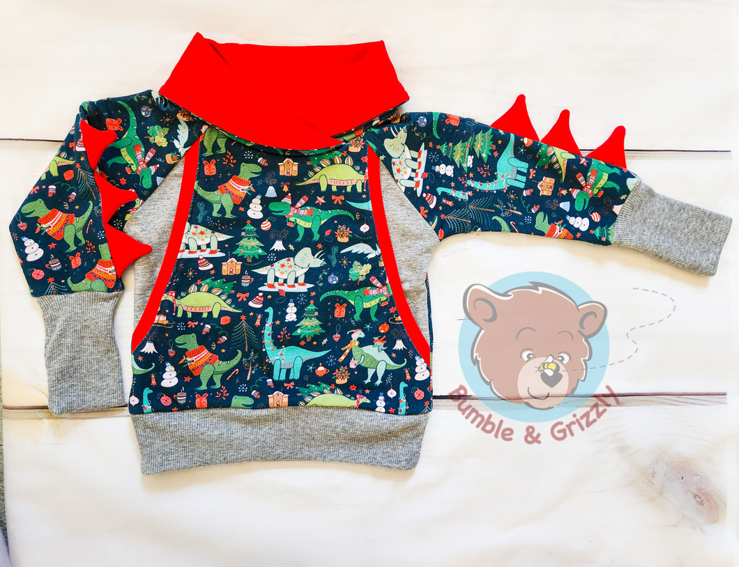 Holi-dino Big Pocket Pullover 12m-3T